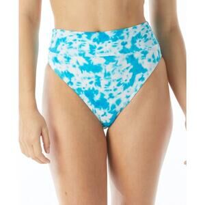 Sundazed Bikini Bottoms Juniors Medium Tie Dye High Waist Swimsuit Blue NEW